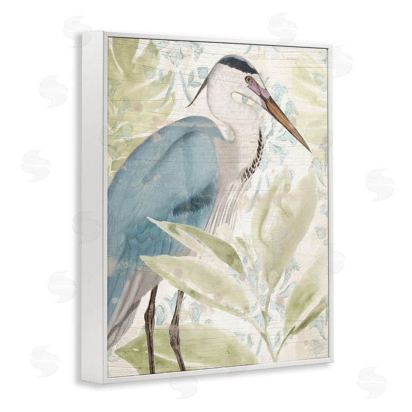 June Erica Vess | Heron & Tropical Leaves