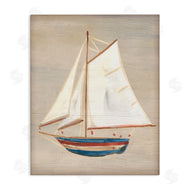 June Erica Vess | Blue & Red Sailboat