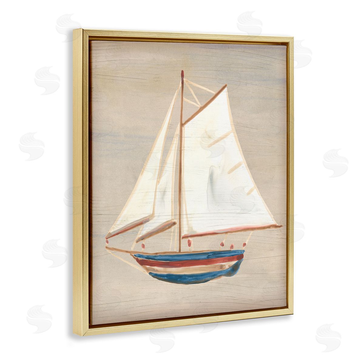 June Erica Vess | Blue & Red Sailboat