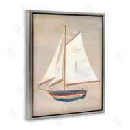 June Erica Vess | Blue & Red Sailboat