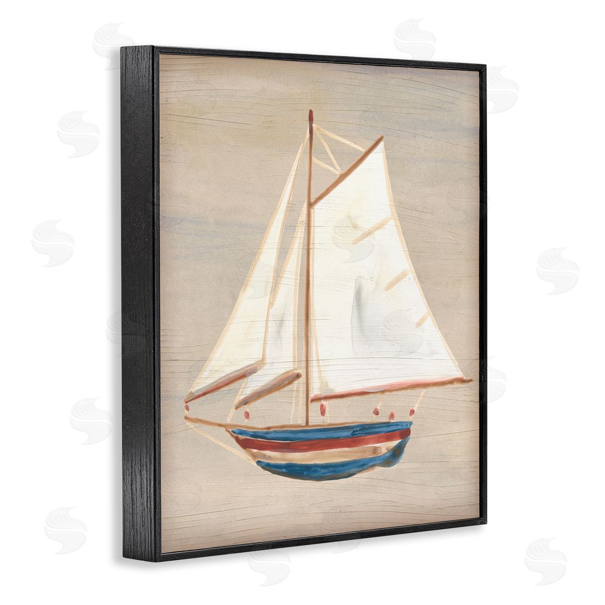June Erica Vess | Blue & Red Sailboat