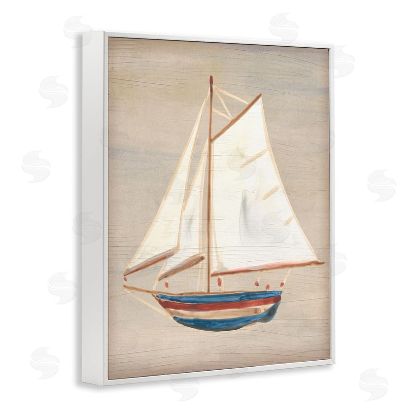 June Erica Vess | Blue & Red Sailboat