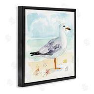 Victoria Barnes | Seagull & Seashells on Shore