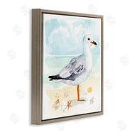 Victoria Barnes | Seagull & Seashells on Shore
