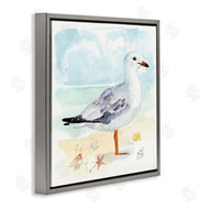 Victoria Barnes | Seagull & Seashells on Shore