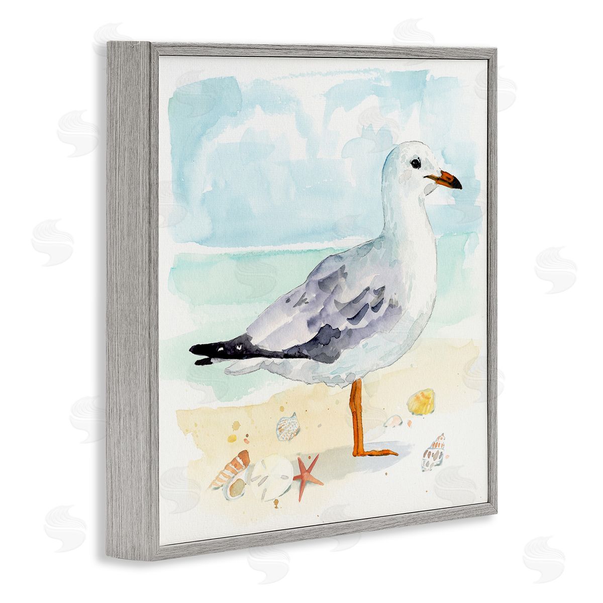 Victoria Barnes | Seagull & Seashells on Shore
