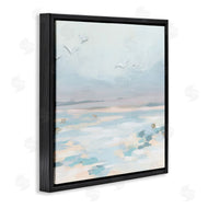 June Erica Vess | Birds Flying Beach Scene