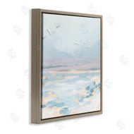 June Erica Vess | Birds Flying Beach Scene