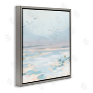 June Erica Vess | Birds Flying Beach Scene