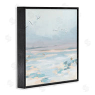 June Erica Vess | Birds Flying Beach Scene