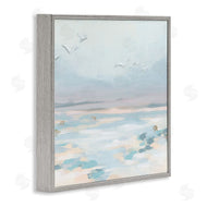 June Erica Vess | Birds Flying Beach Scene