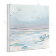 June Erica Vess | Birds Flying Beach Scene