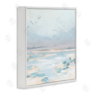 June Erica Vess | Birds Flying Beach Scene