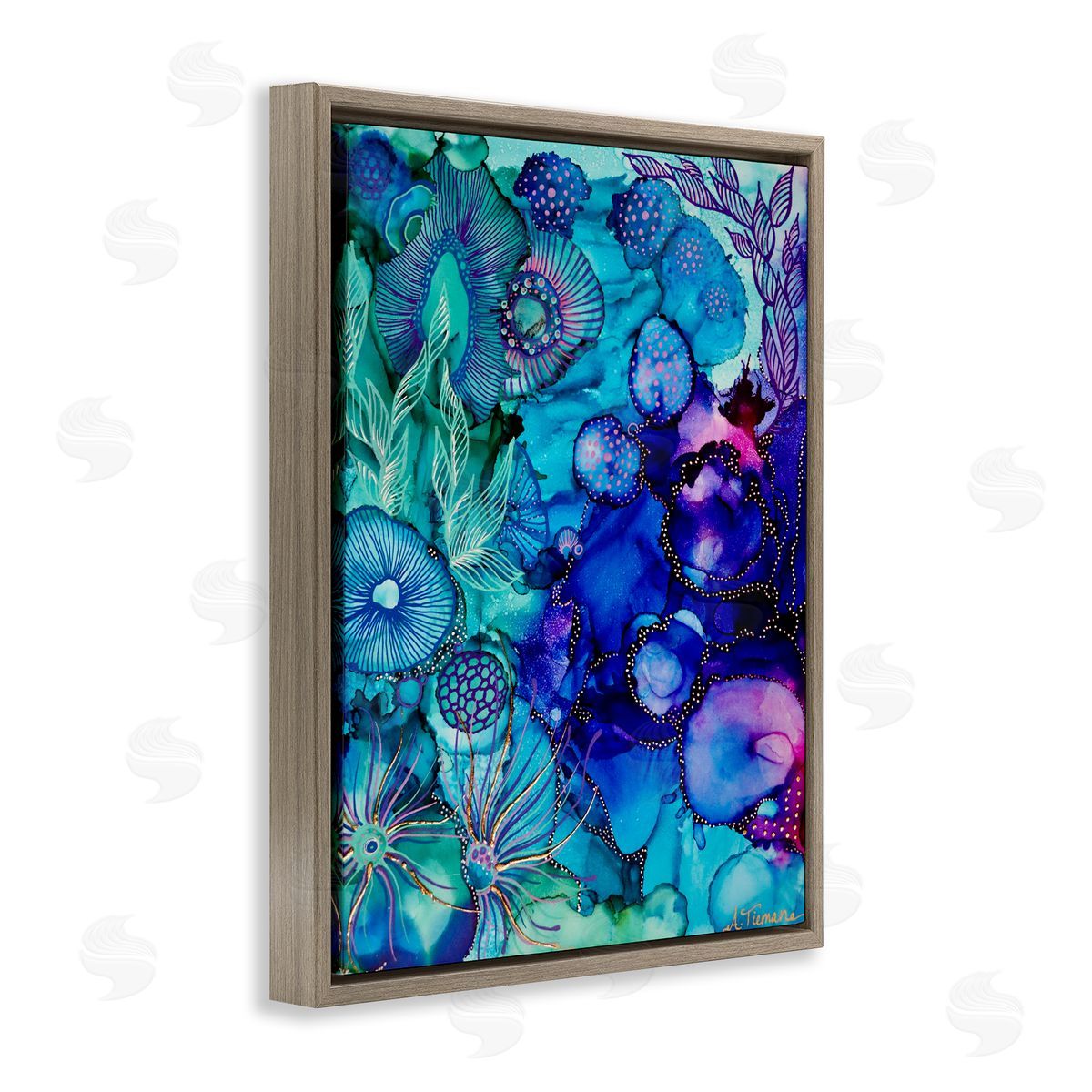 Amy Tieman | Blue Modern Sea Life