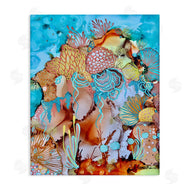 Amy Tieman | Abstract Coral Reef Pattern