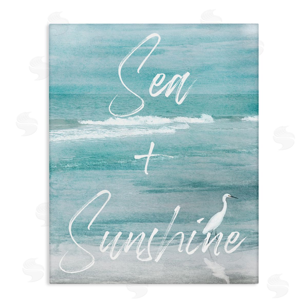 Christine Zalewski Sea & Sunshine Phrase Canvas Wall Art