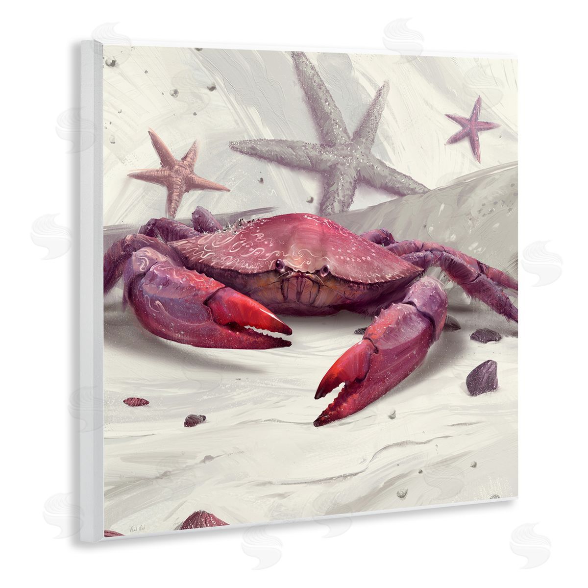 Vlad Mel Detailed Red Crab Wall Plaque Artside_