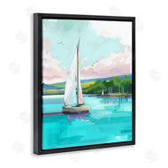 David Owens Illustration | Sailboat in Coastal Marina