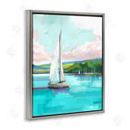 David Owens Illustration | Sailboat in Coastal Marina