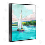 David Owens Illustration | Sailboat in Coastal Marina