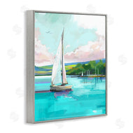 David Owens Illustration | Sailboat in Coastal Marina