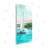 David Owens Illustration | Sailboat in Coastal Marina