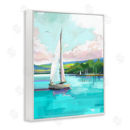David Owens Illustration | Sailboat in Coastal Marina