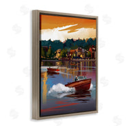 David Owens Illustration | Boats at Sunset Pier