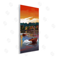David Owens Illustration | Boats at Sunset Pier
