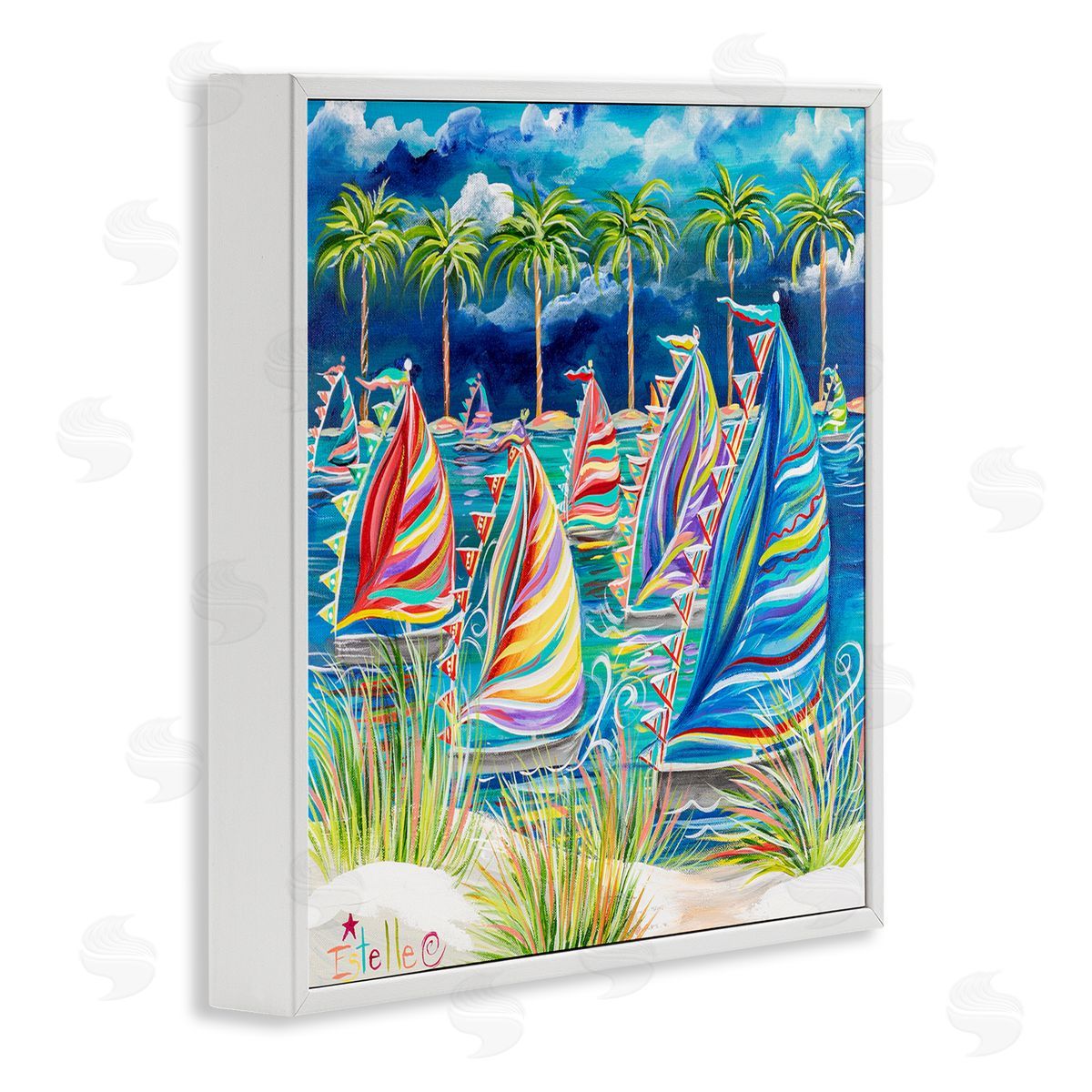 Estelle Grengs | Tropical Patterned Boats