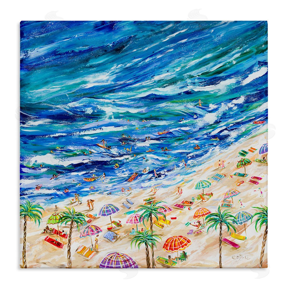 Estelle Grengs | Summer Beach Painting