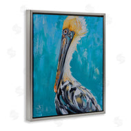Estelle Grengs | Blue Pelican Painting