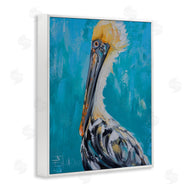 Estelle Grengs | Blue Pelican Painting