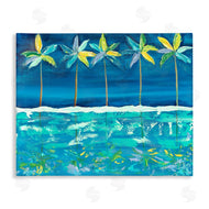 Estelle Grengs | Blue Abstract Palms