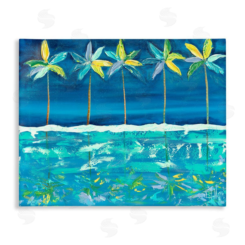 Estelle Grengs | Blue Abstract Palms