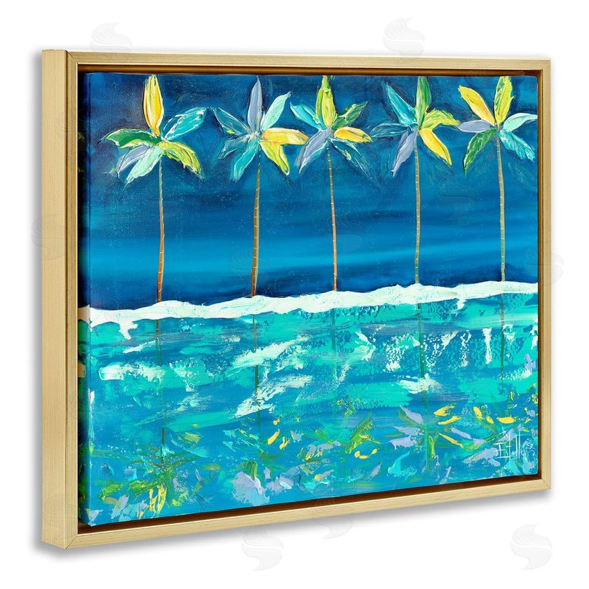 Estelle Grengs | Blue Abstract Palms