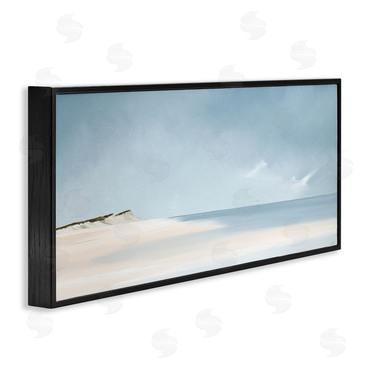Rick Fleury Summer Shore Landscape Black Framed Giclee Wall Artside_