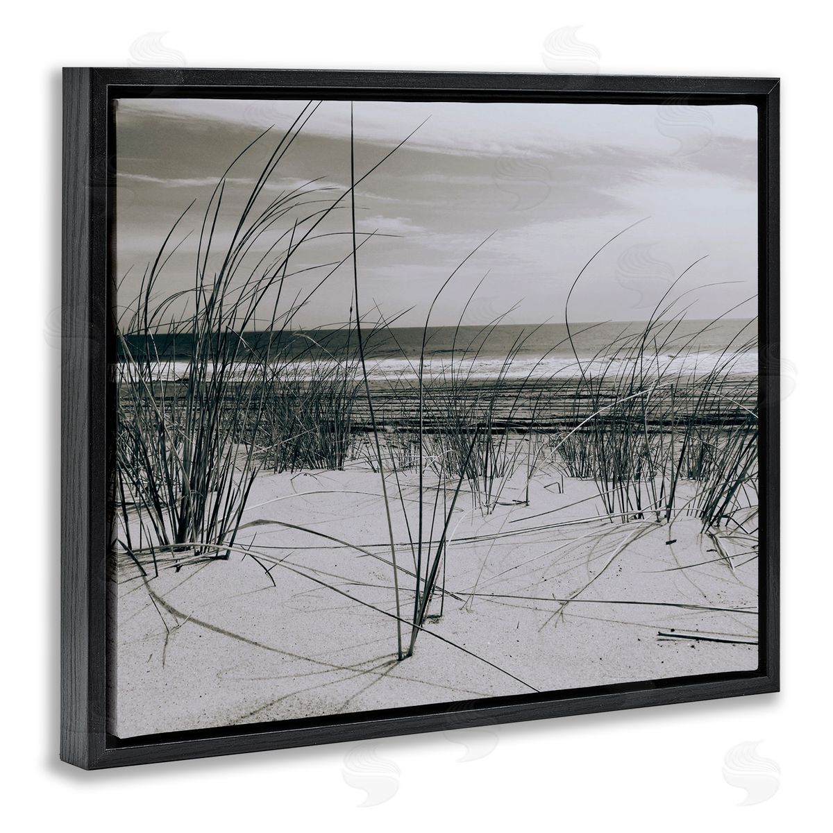 Graffitee Studios Ocean Dunes Photography Black Floater Frame Canvas Artside_