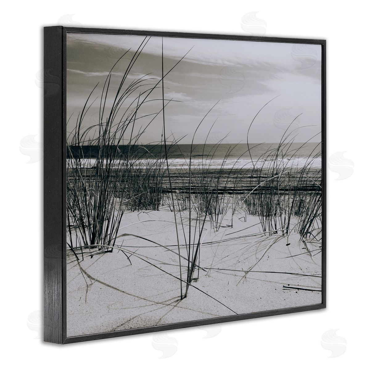 Graffitee Studios Ocean Dunes Photography Black Framed Giclee Wall Artside_