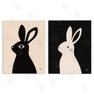 Jessica Beck | Cream & Black Rabbits