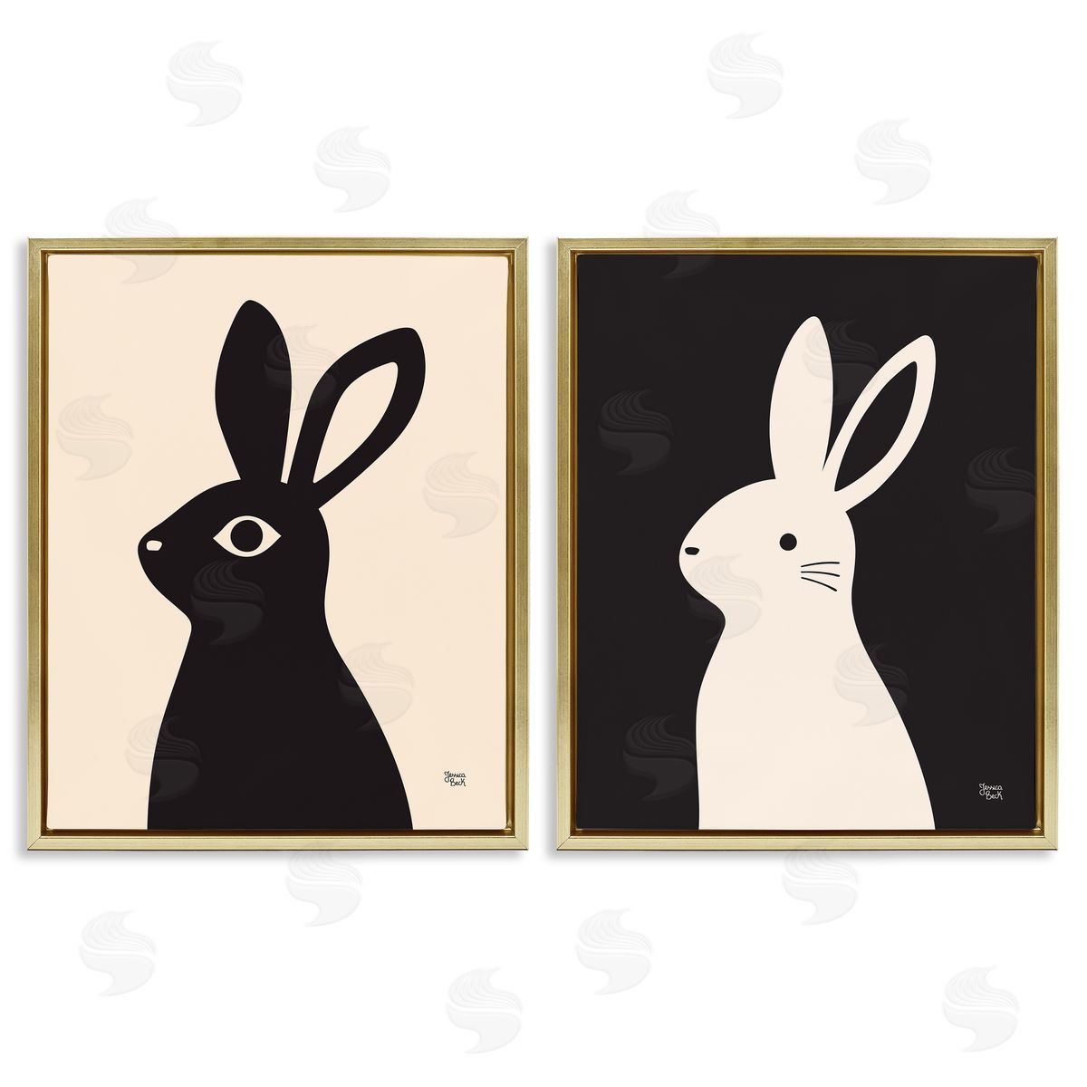 Jessica Beck | Cream & Black Rabbits
