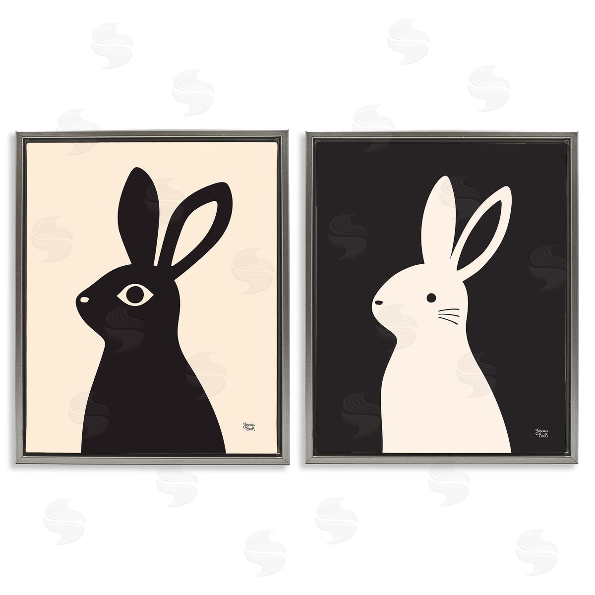 Jessica Beck | Cream & Black Rabbits