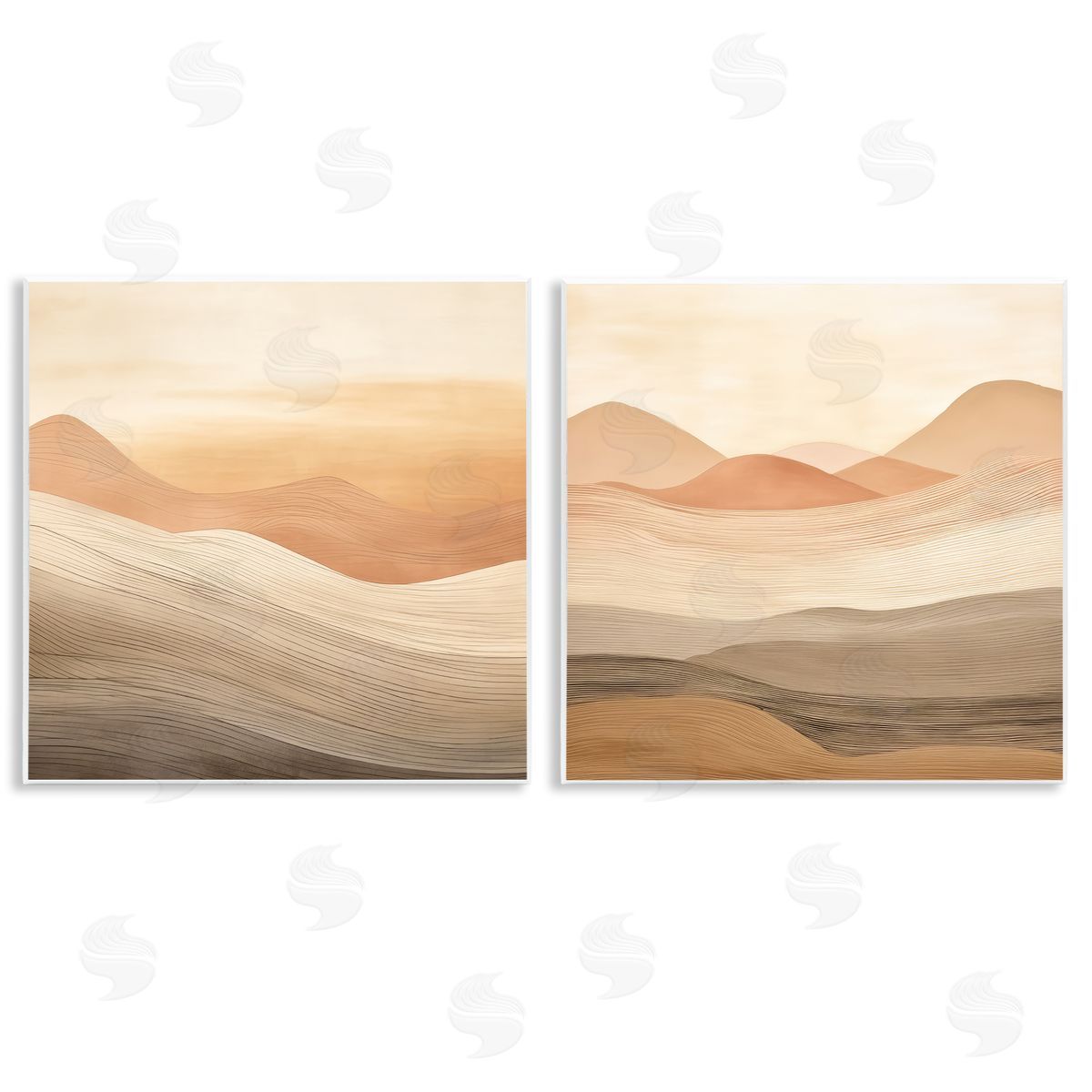 Sweeping Desert Dunes Wood Plaque Wall Art, Home Decor by Irena Orlov