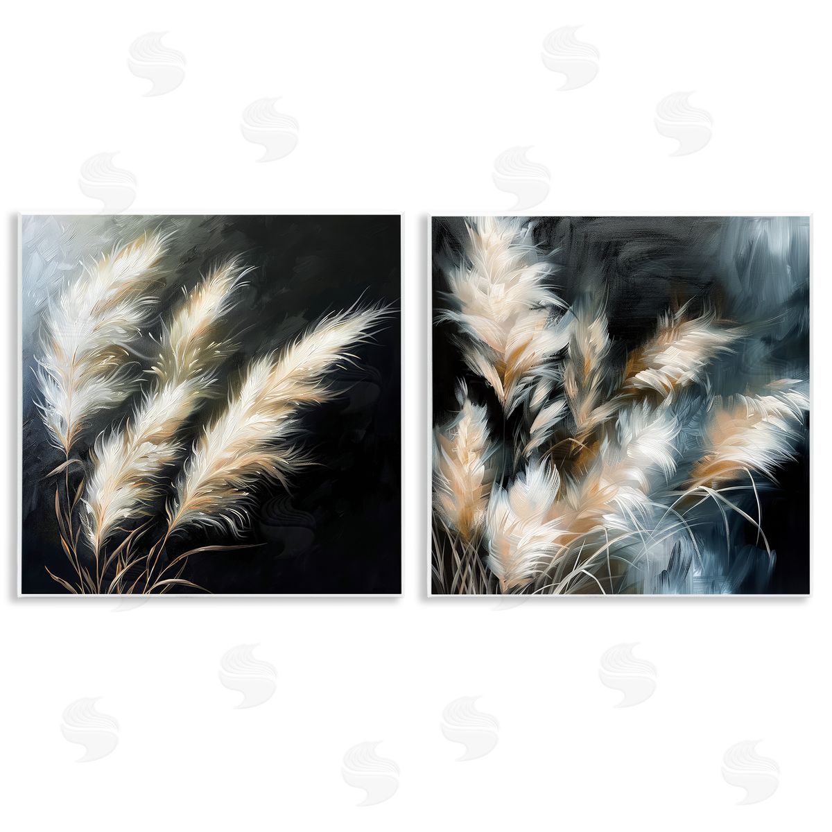 Windblown Wheat Sprigs Wood Plaque Wall Art, Home Decor by Raymond Powers