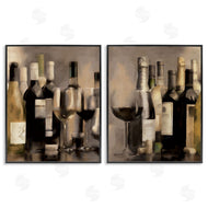 Carol Robinson | Kitchen Wine Bottles Setup