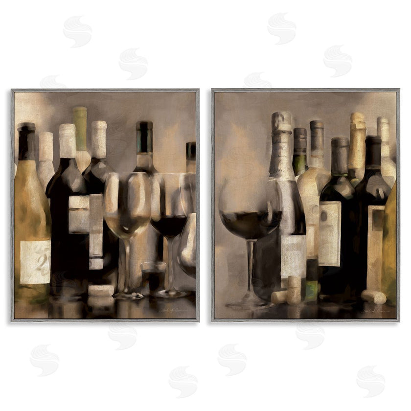 Carol Robinson | Kitchen Wine Bottles Setup