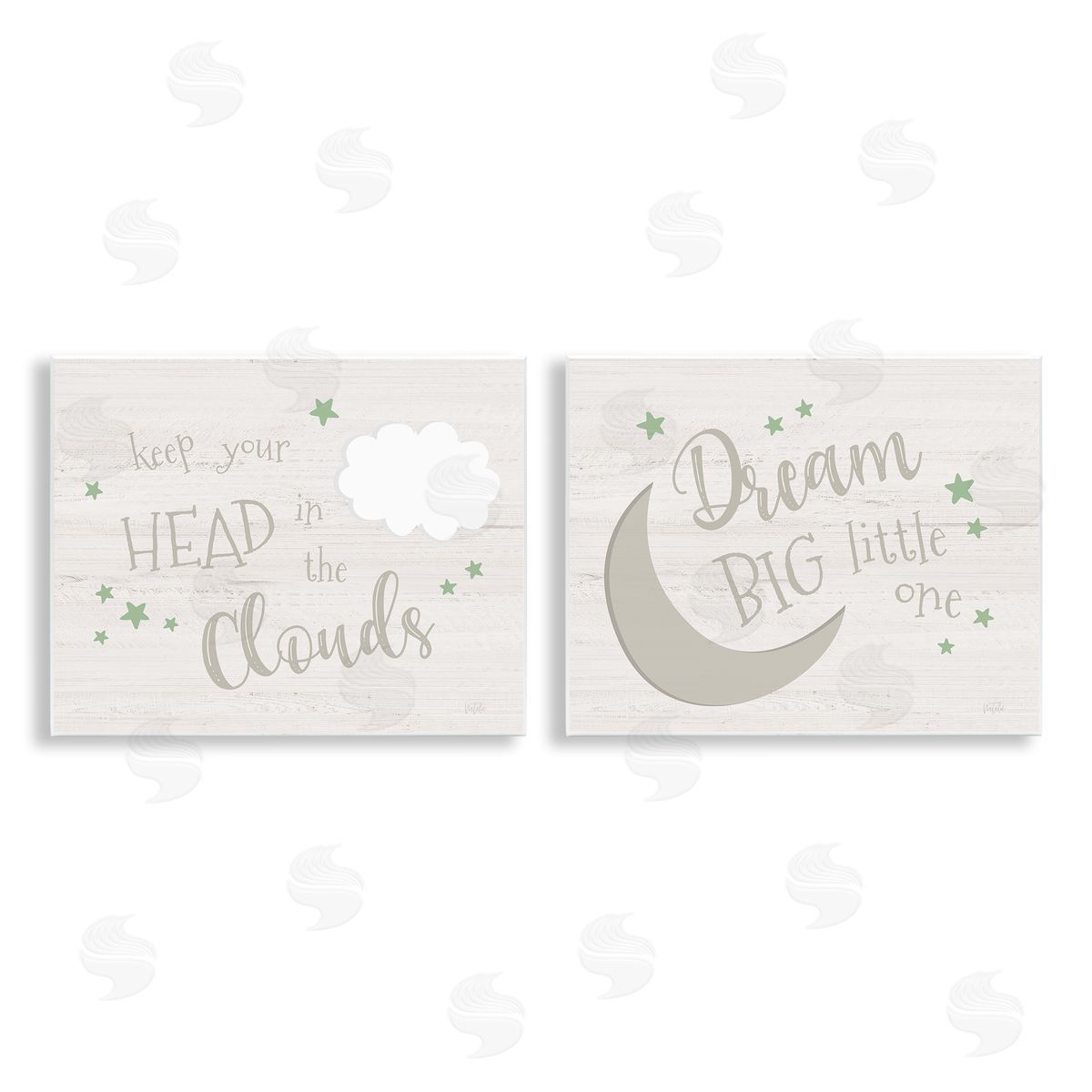 Nursery Dreams Quotes Wood Plaque Wall Art, Home Decor by Natalie Carpentieri