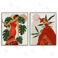 Janet Tava | Tropical Fashionistas in Red