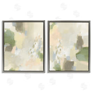 June Erica Vess  | Beige Abstract with Speckles