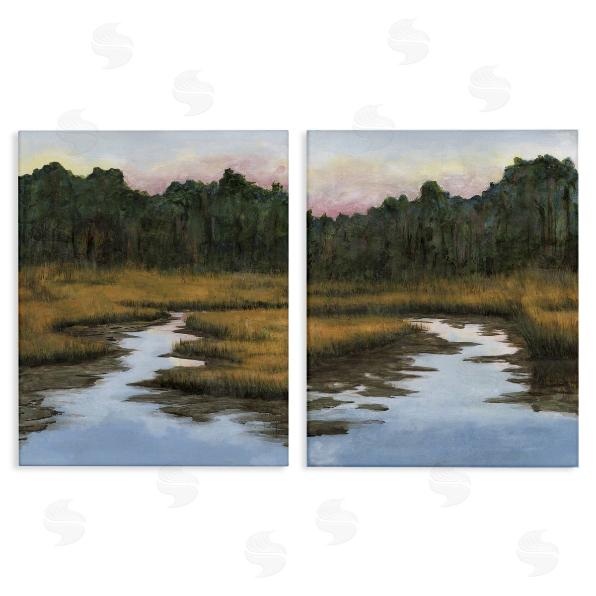 Natural Creek in Countryside Canvas Wall Art, Home Decor by Michael Willett